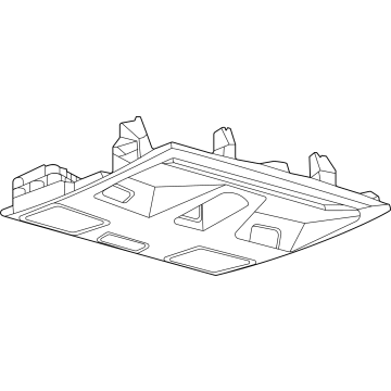 Ford LJ6Z-58519A70-AM Console Assembly - Overhead LJ6Z-58519A70-AM Ford Console Assembly - Overhead Illustration 1 of 1