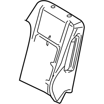 Ford 9E5Z-5464810-B Seat Back Pad, Front Passenger Side 9E5Z-5464810-B Ford Seat Back Pad, Front Passenger Side Illustration 1 of 1