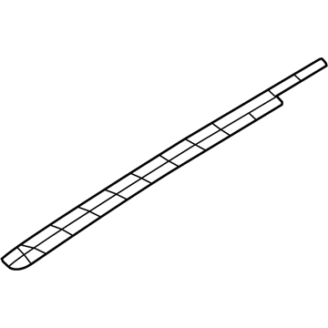 DR3Z-6320000-DAD Ford Hood Stripe, Silver, Passenger Side Illustration 1 of 1