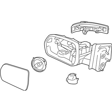 KT4Z-17683-CB Ford Mirror Assembly - Rear View Outer Illustration 1 of 1