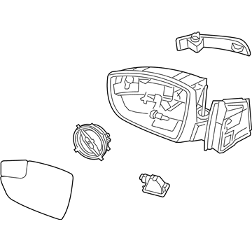 Ford CP9Z-17682-EA Mirror Assembly - Rear View Outer