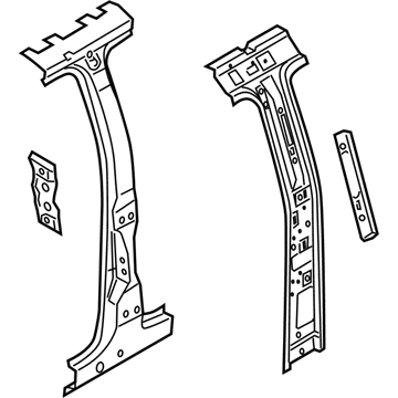 Ford 8C3Z-2624301-A Pillar Assembly - Center B Pillar