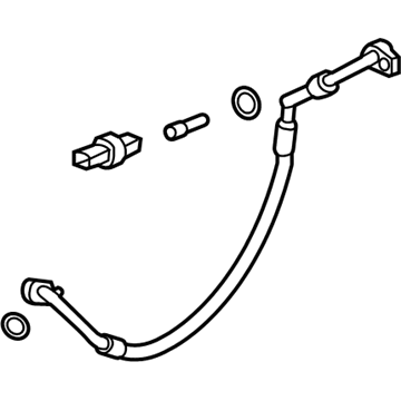 Ford L1MZ-19972-AA Discharge Hose, Front L1MZ-19972-AA Ford Discharge Hose, Front Illustration 1 of 1