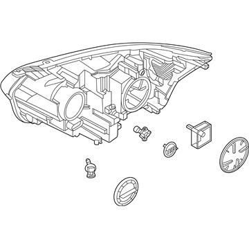 Ford LK4Z-13008-D Headlamp Assembly LK4Z-13008-D Ford Headlamp Assembly Illustration 1 of 1