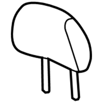 8L8Z-78611A08-GA Ford Headrest, Center, Rear Illustration 1 of 1