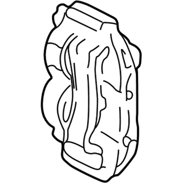 Ford GU2Z-2V120-VRM Remanufactured Caliper Assembly - Brake Less Pads