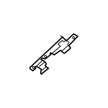 Ford KB3Z-21312A48-A Windshield Pillar Trim Bracket, Passenger Side KB3Z-21312A48-A Ford Windshield Pillar Trim Bracket, Passenger Side Illustration 1 of 1