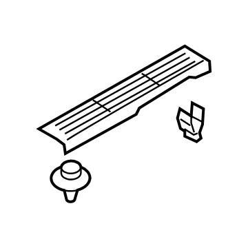 Ford KB3Z-2113208-AA Front Sill Plate, Passenger Side KB3Z-2113208-AA Ford Front Sill Plate, Passenger Side Illustration 1 of 1