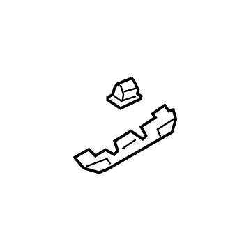 Ford KB3Z-21264B82-AA Striker Cover, Passenger Side KB3Z-21264B82-AA Ford Striker Cover, Passenger Side Illustration 1 of 1
