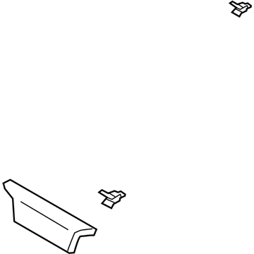 Ford KB3Z-21466A16-BA Upper Trim KB3Z-21466A16-BA Ford Upper Trim Illustration 1 of 1