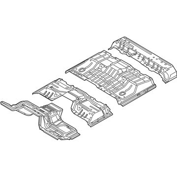 Ford AC3Z-26111A15-C Pan Assembly - Floor - Rear