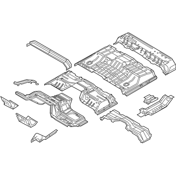 Ford BC3Z-2611000-A Pan Assembly - Floor
