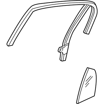 Lincoln 4W1Z-5425767-AA Run Assembly - Glass