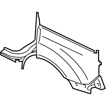 Ford KT1Z-1727840-A Panel - Body Side - Rear