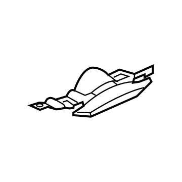 Ford FA1Z-17F827-A Exhaust Duct, Passenger Side FA1Z-17F827-A Ford Exhaust Duct, Passenger Side Illustration 1 of 1