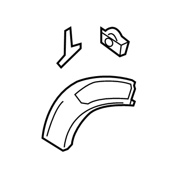 Ford LB5Z-7829164-AA Moulding