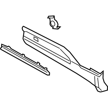 Ford LB5Z-7825556-AA Molding - Door Outside