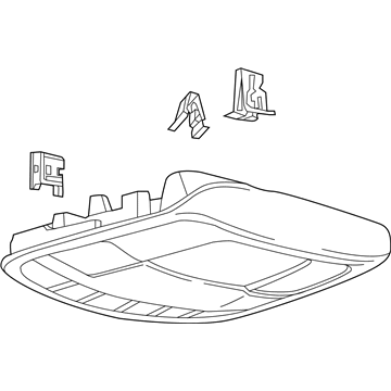 Ford FT4Z-58519A70-EV Console Assembly - Overhead