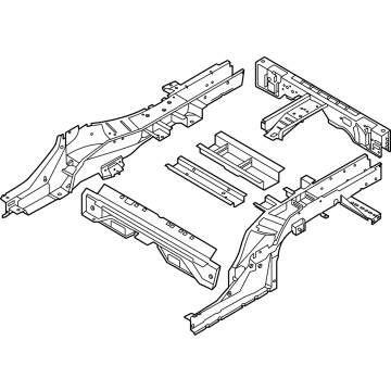 Ford NZ6Z-6011215-H Pan Assembly - Floor NZ6Z-6011215-H Ford Pan Assembly - Floor Illustration 1 of 1