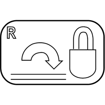Mercury 1U5Z-297A12-BA Decal - Child Safety Lock