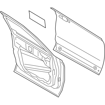 S1PZ-7820124-A Ford Door Assembly - Front Illustration 1 of 1