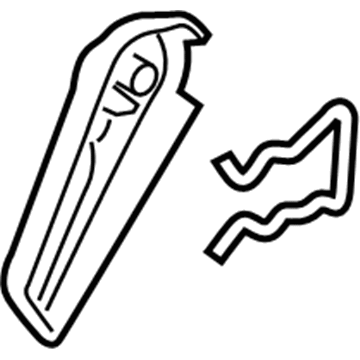 Ford EJ7Z-7862418-AB Adjust Handle, Passenger Side EJ7Z-7862418-AB Ford Adjust Handle, Passenger Side Illustration 1 of 1