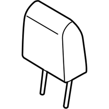 Ford EU5Z-78611A08-AA Headrest, Passenger Side EU5Z-78611A08-AA Ford Headrest, Passenger Side Illustration 1 of 1
