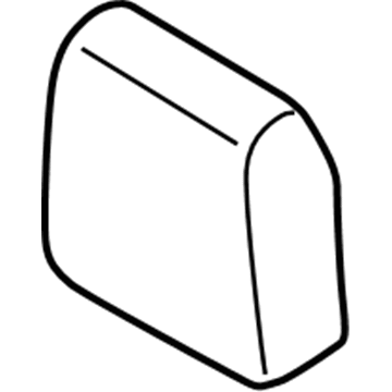 Ford EJ7Z-78501A04-BB Headrest Cover, Sand, Rear Passenger Side EJ7Z-78501A04-BB Ford Headrest Cover, Sand, Rear Passenger Side Illustration 1 of 1