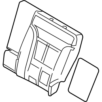 7A1Z-7866801-A Ford Seat Back Pad, Rear Driver Side Illustration 1 of 1