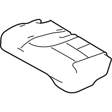 8A1Z-7863805-AF Ford Cushion Cover, Camel, Rear Driver Side Illustration 1 of 1