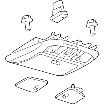 Lincoln 9H6Z-54519A70-AD Console Assembly - Overhead