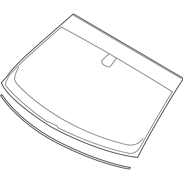 GD9Z-5403100-A Ford Windshield Illustration 1 of 1