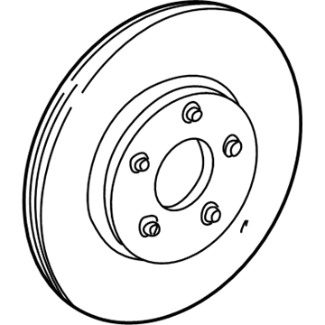 Ford Freestar Brake Rotor - 5U2Z-1V125-E