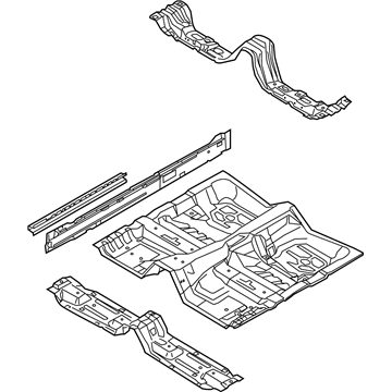 Ford 5W7Z-5411135-A Pan Assembly - Floor