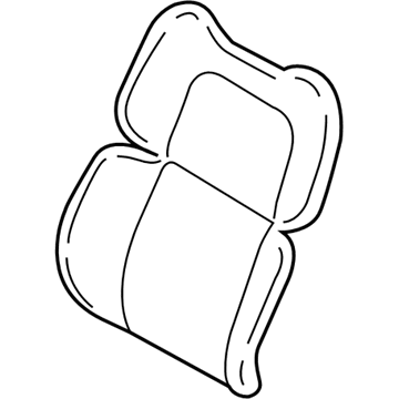 GD9Z-5464416-AC Ford Seat Back Cover, Passenger Side Illustration 1 of 1