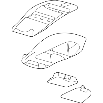Ford 5S4Z-61044G24-AAA Console Assembly - Overhead
