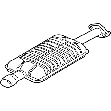 Mercury 6L8Z-5230-B Muffler Assembly - Front