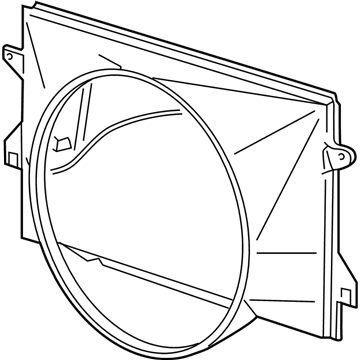Lincoln 2L3Z-8146-BA Shroud - Radiator Fan