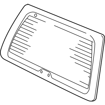 Ford F75Z-7842006-AA Glass - Back Window