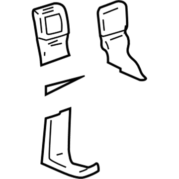 Ford 3L5Z-1061203-AAA Buckle Assembly - Seat Belt