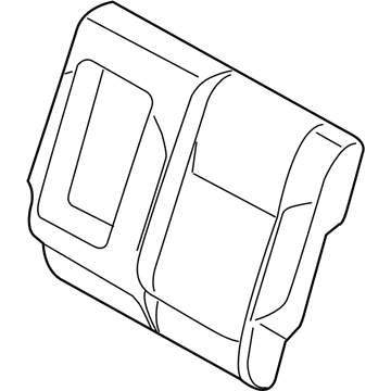 Ford DM5Z-7866601-AC Cover Assembly - Rear Seat Back