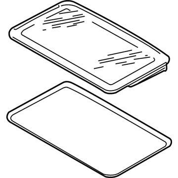 Lincoln 1W4Z-54500A18-AA Glass