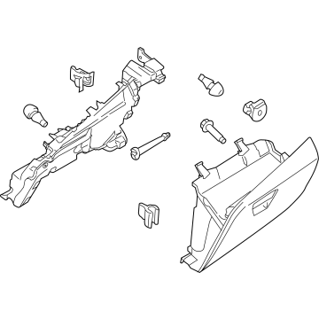 Ford LK4Z-6106010-AD Glove Box Assembly