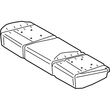 Ford KB3Z-2663840-A Seat Cushion Pad, Rear KB3Z-2663840-A Ford Seat Cushion Pad, Rear Illustration 1 of 1