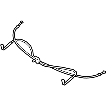 Ford KB3Z-2662419-A Release Handle, Rear KB3Z-2662419-A Ford Release Handle, Rear Illustration 1 of 1