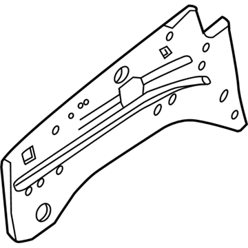 6L2Z-16K006-AA Ford Inner Panel, Passenger Side Illustration 1 of 1