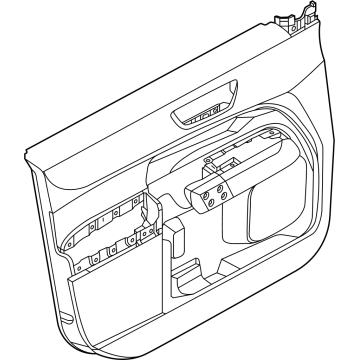Ford NZ6Z-6023942-BC Panel - Door Trim Lower NZ6Z-6023942-BC Ford Panel - Door Trim Lower Illustration 1 of 1