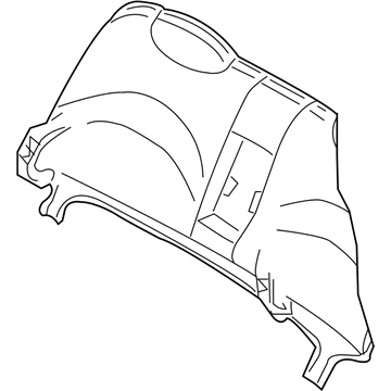Ford 5W3Z-5466600-CAC Seat Back Cover, Rear 5W3Z-5466600-CAC Ford Seat Back Cover, Rear Illustration 1 of 1