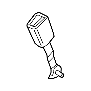 Ford FL3Z-1660044-AB Center Buckle, Rear FL3Z-1660044-AB Ford Center Buckle, Rear Illustration 1 of 1