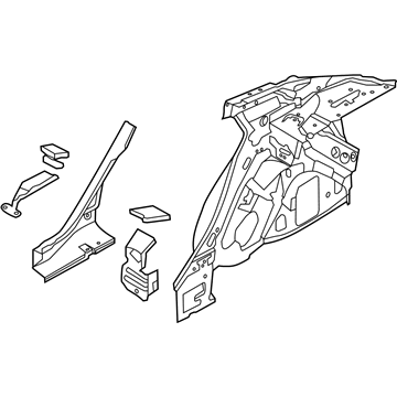 Ford CP9Z-5427790-A Panel And Wheelhouse - Quarter Inner